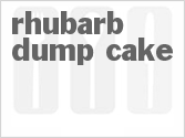 recipe for rhubarb dump cake
