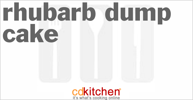Rhubarb Dump Cake - CDKitchen.com