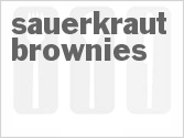 recipe for sauerkraut brownies