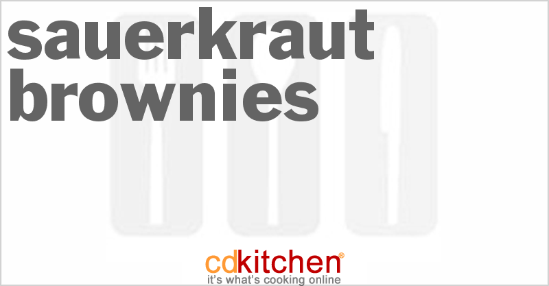 Sauerkraut Brownies - CDKitchen.com