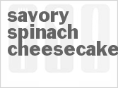 recipe for savory spinach cheesecake