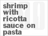 recipe for shrimp with ricotta sauce on pasta