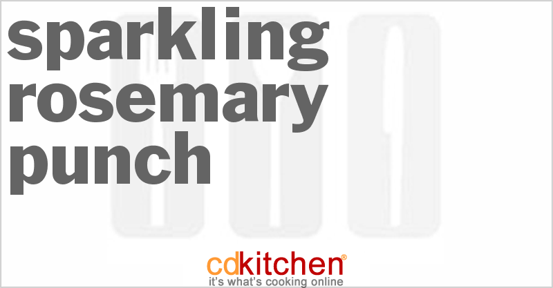 Sparkling Rosemary Punch - CDKitchen.com