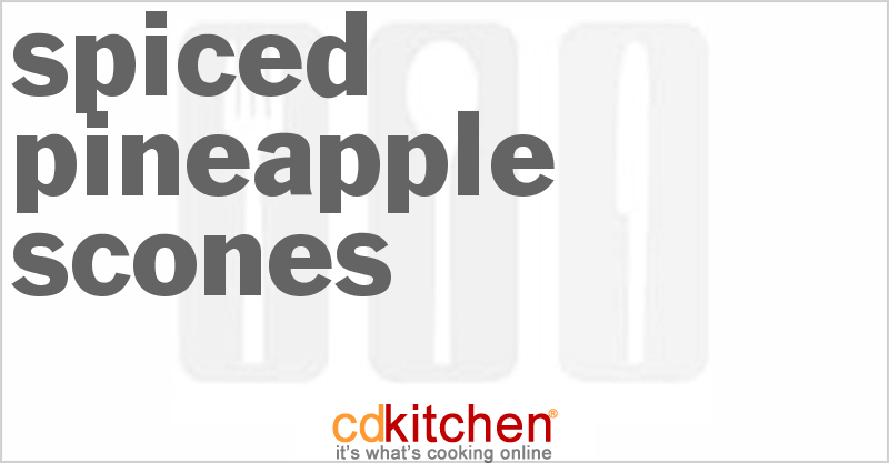 Spiced Pineapple Scones - CDKitchen.com