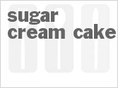 recipe for sugar cream cake