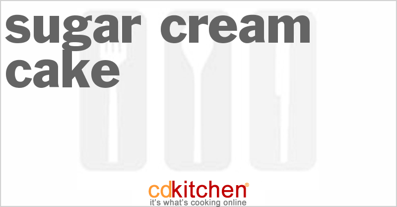 Sugar Cream Cake - CDKitchen.com