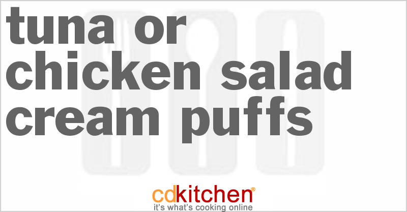 Tuna or Chicken Salad Cream Puffs - CDKitchen.com