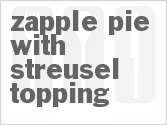 recipe for zapple pie with streusel topping