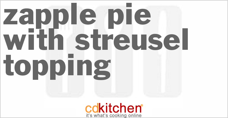 Zapple Pie With Streusel Topping - CDKitchen.com
