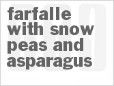 Farfalle With Snow Peas And Asparagus