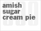 recipe for amish sugar cream pie