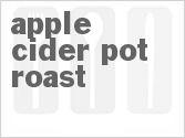 recipe for apple cider pot roast