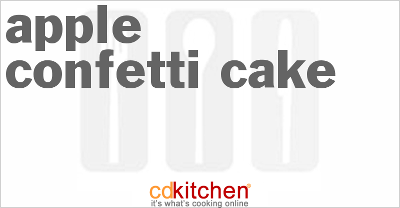 Apple Confetti Cake - CDKitchen.com