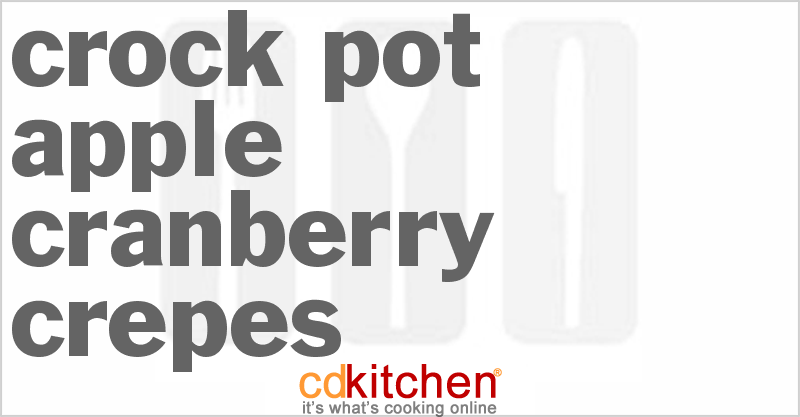 Apple-Cranberry Crepes - CDKitchen.com