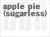 recipe for apple pie (sugarless)