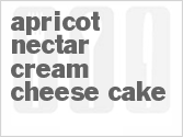 recipe for apricot nectar cream cheese cake