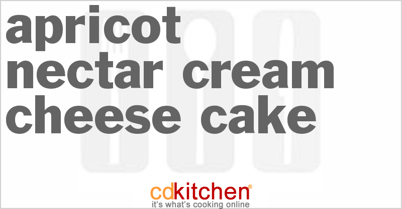 Apricot Nectar Cream Cheese Cake - CDKitchen.com