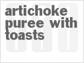 recipe for artichoke puree with toasts