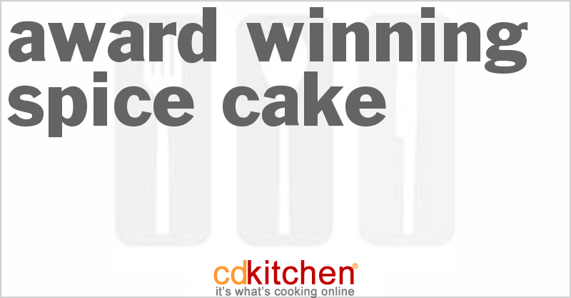 Award-Winning Spice Cake - CDKitchen.com