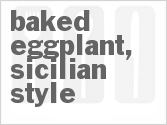 recipe for baked eggplant, sicilian style