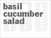 recipe for basil cucumber salad