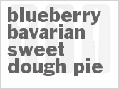 Blueberry Bavarian Sweet Dough Pie Recipe
