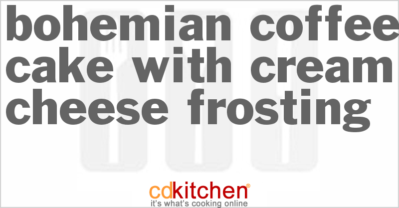 Bohemian Coffee Cake With Cream Cheese Frosting - CDKitchen.com