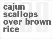 recipe for cajun scallops over brown rice