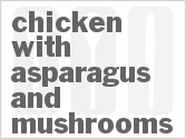 recipe for chicken with asparagus and mushrooms