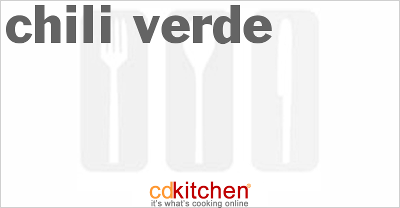 Chili Verde - CDKitchen.com