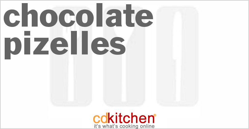 Chocolate Pizelles - CDKitchen.com