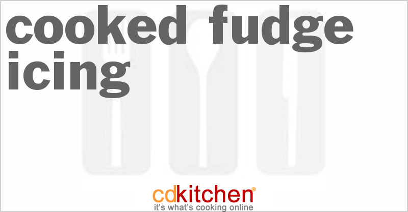 Cooked Fudge Icing - CDKitchen.com