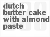 recipe for dutch butter cake with almond paste