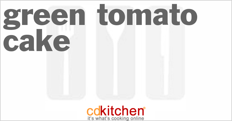 Green Tomato Cake - CDKitchen.com