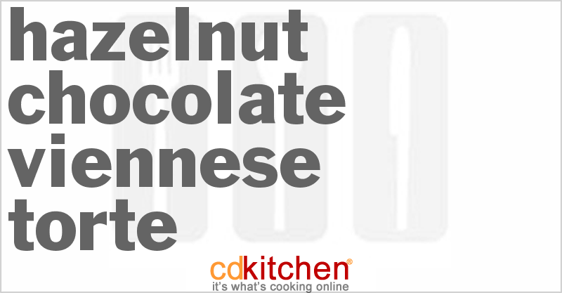 Hazelnut-Chocolate Viennese Torte - CDKitchen.com