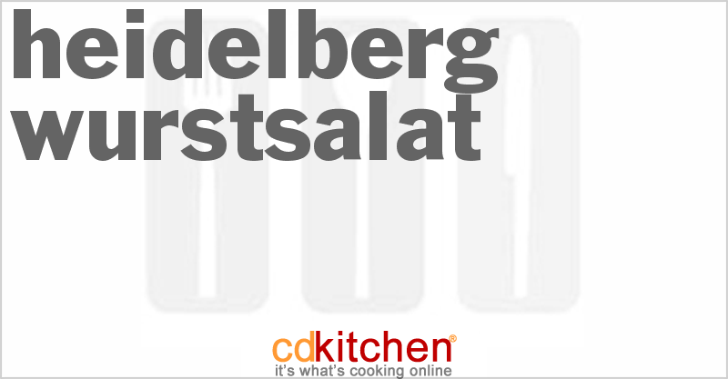 Heidelberg Wurstsalat - CDKitchen.com
