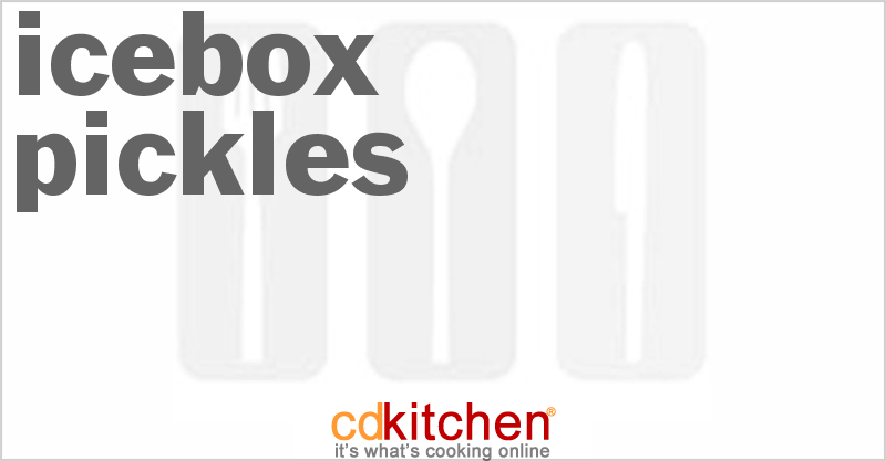 Icebox Pickles - CDKitchen.com