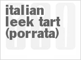 recipe for italian leek tart (porrata)