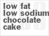 recipe for low fat low sodium chocolate cake