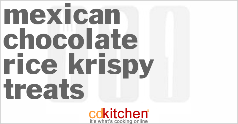 Mexican Chocolate Rice Krispy Treats - CDKitchen.com