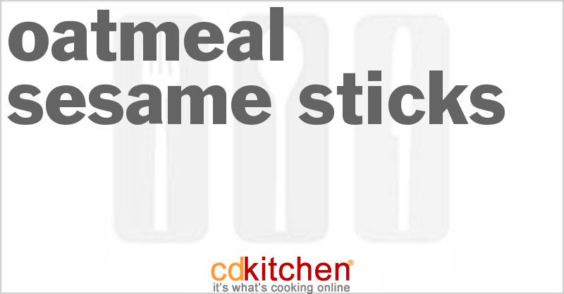 Oatmeal Sesame Sticks - CDKitchen.com