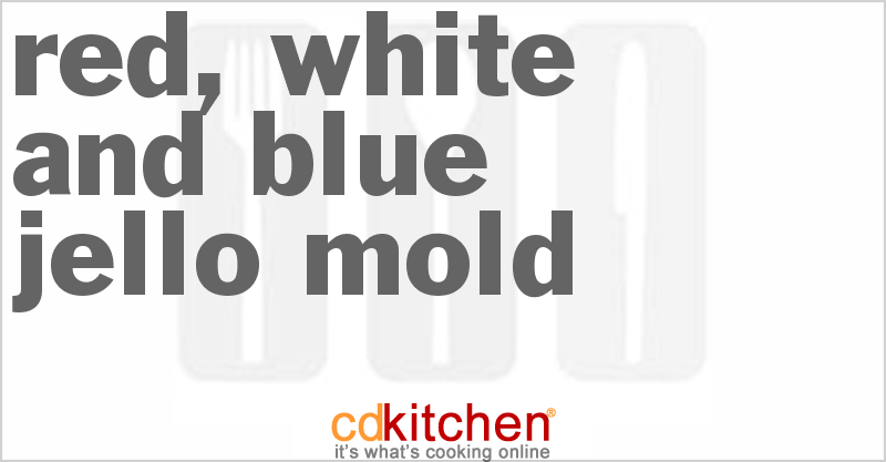 Red, White and Blue Jello Mold - CDKitchen.com