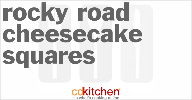 Rocky Road Cheesecake Squares - CDKitchen.com