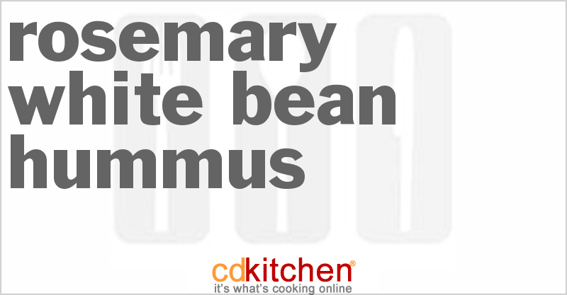 Rosemary White Bean Hummus - CDKitchen.com