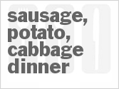 recipe for sausage, potato, cabbage dinner