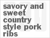 recipe for slow cooker savory and sweet country-style pork ribs