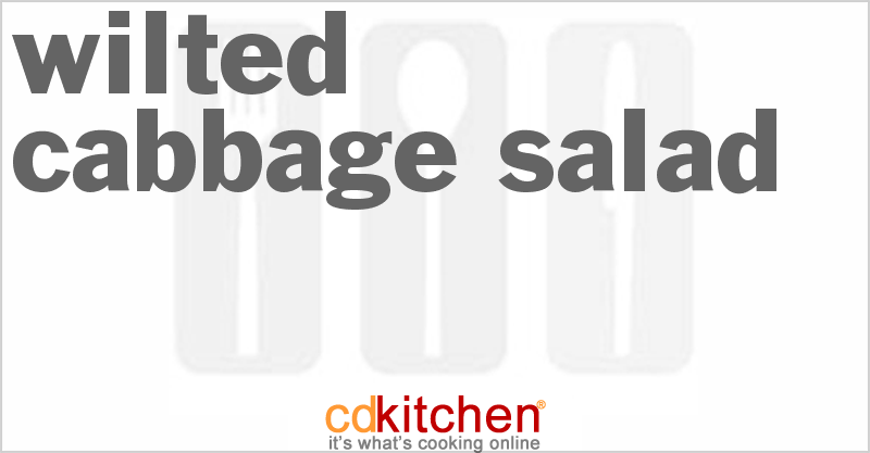 Wilted Cabbage Salad - CDKitchen.com