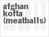 recipe for afghan kofta (meatballs)