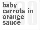 recipe for baby carrots in orange sauce