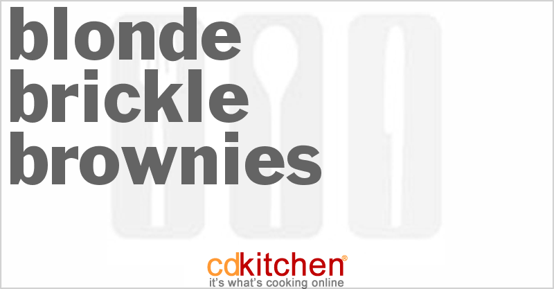Blonde Brickle Brownies - CDKitchen.com